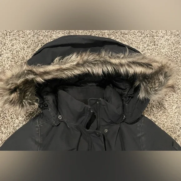 The North Face Parka XS Black Shavana Down Parka Coat with Suspenders - Picture 5 of 14